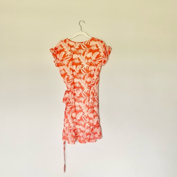 Maison Labiche Paris | Silk Palm Leaf Print Wrap Dress - Picture 6 of 7